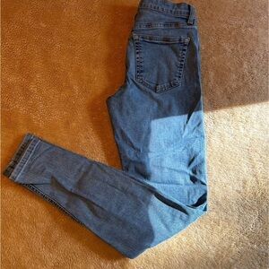 Topshop Light Blue Straight Leg Jeans